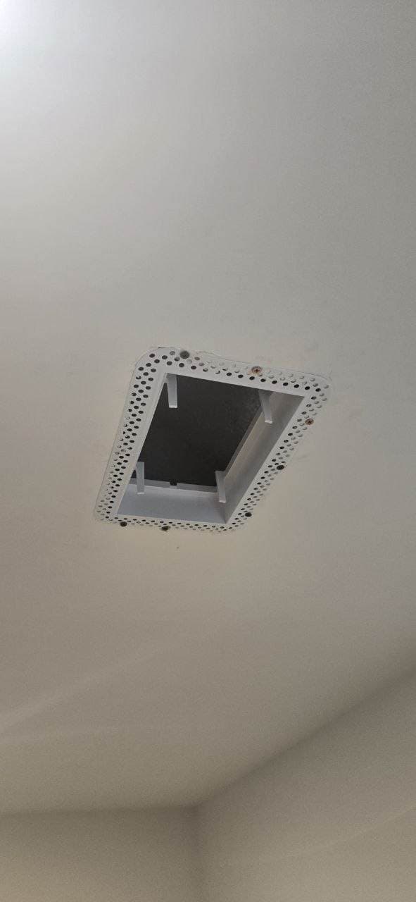 Access panel drywall frame installation near Hoffman Estates by BAX Drywall frame installation for a ceiling access panel by BAX